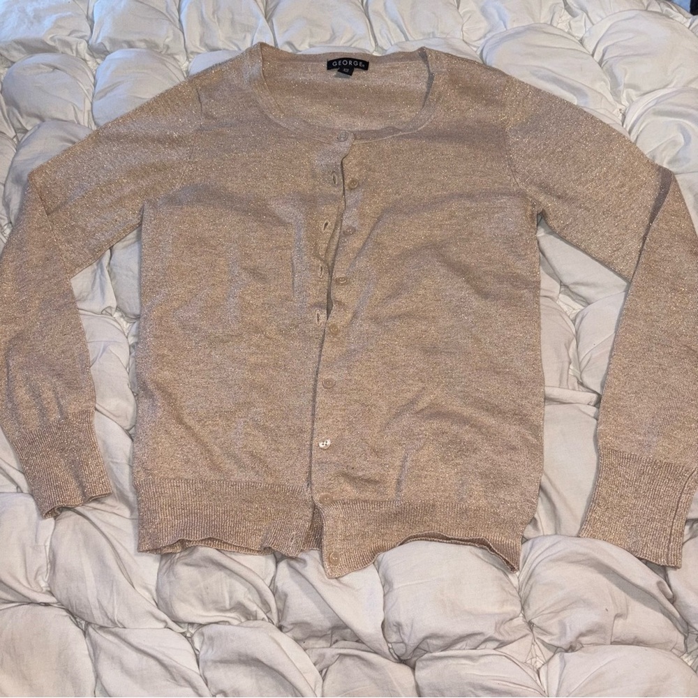 George Tan Cardigan Soft Knit Sweater Versatile
